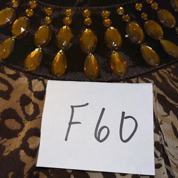 Ultra Pink Blouse Sleeveless Liner Animal Print Size Large - Picture 3 of 16